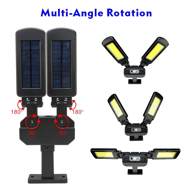 Lampara Solar Doble 200 COB LED - BG Electronic +Plus